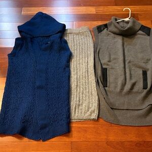 Banana Republic Gray Turtleneck Sweater
